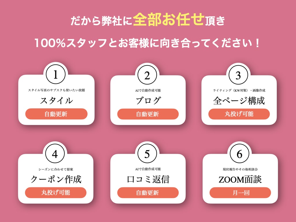 ホットペッパーのランクUPせずに集客力をUPします 大手サロン幹部×元リクルートエージェントで全てサポートします イメージ10
