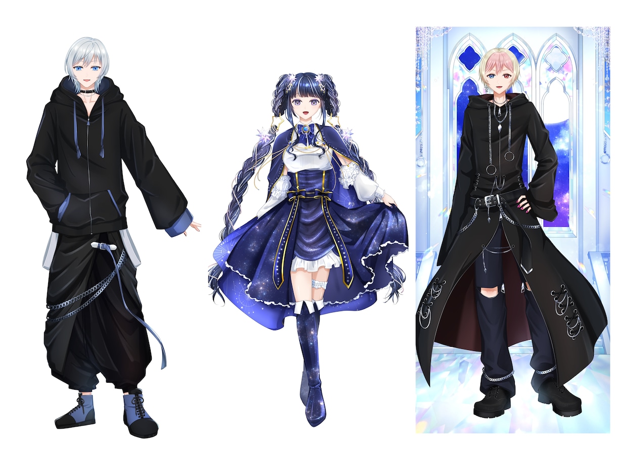 IRIAM対応！キャラクターデザインをします 修正無制限！装飾多い衣装大歓迎♪リピーター様割あります！ イメージ4