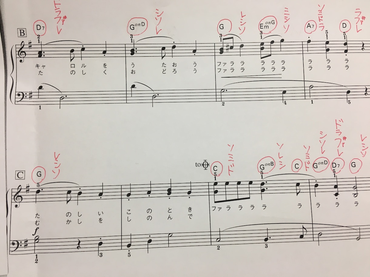 楽譜の音読みお手伝い ドレミ記入や移調します 楽譜を読むのが苦手でも音楽を楽しみたい方に♪ イメージ2