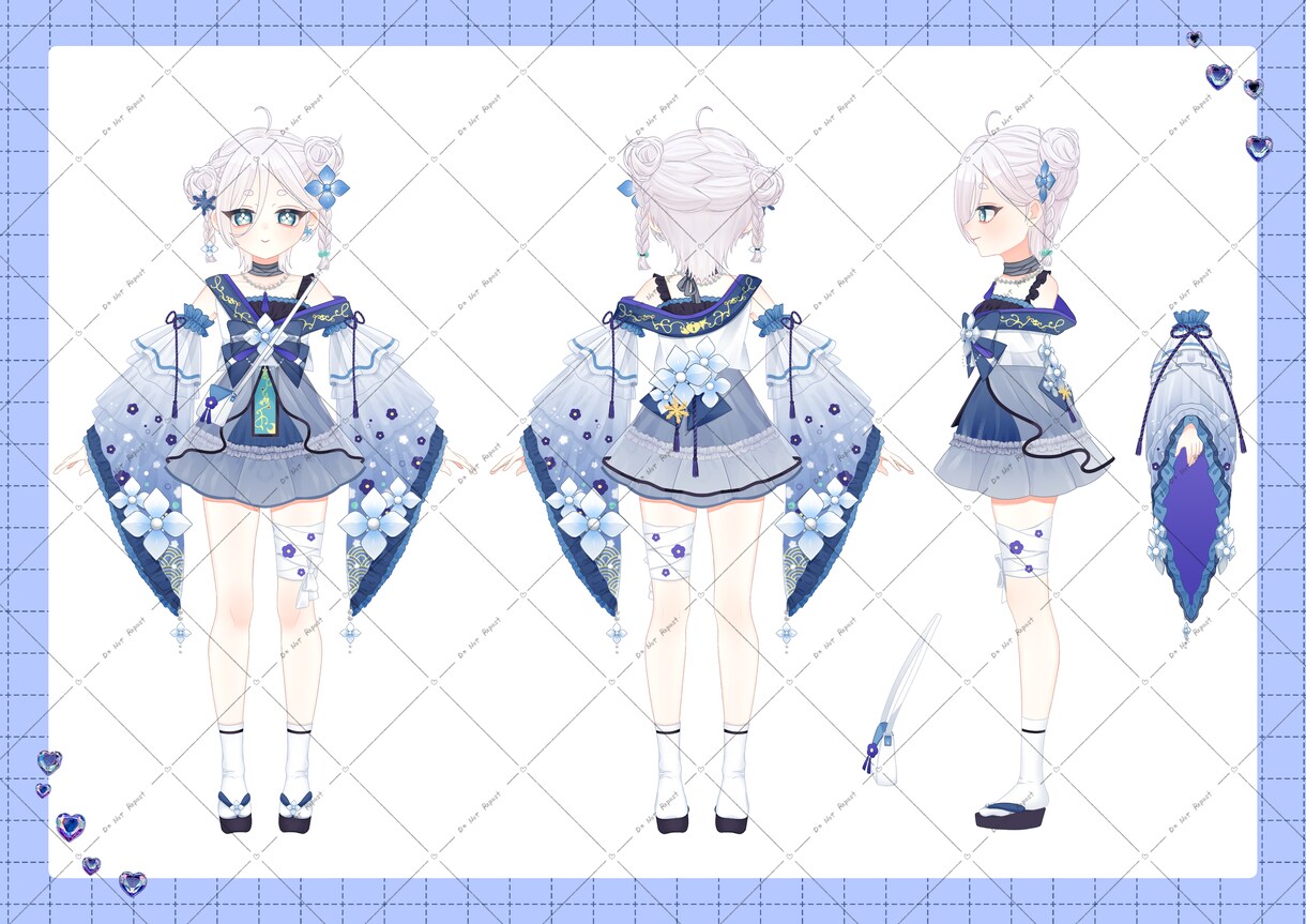 衣装デザインに拘った立ち絵描きます TRPG、IRIAM、VTuber、新衣装、グッズにどうぞ❁ イメージ10
