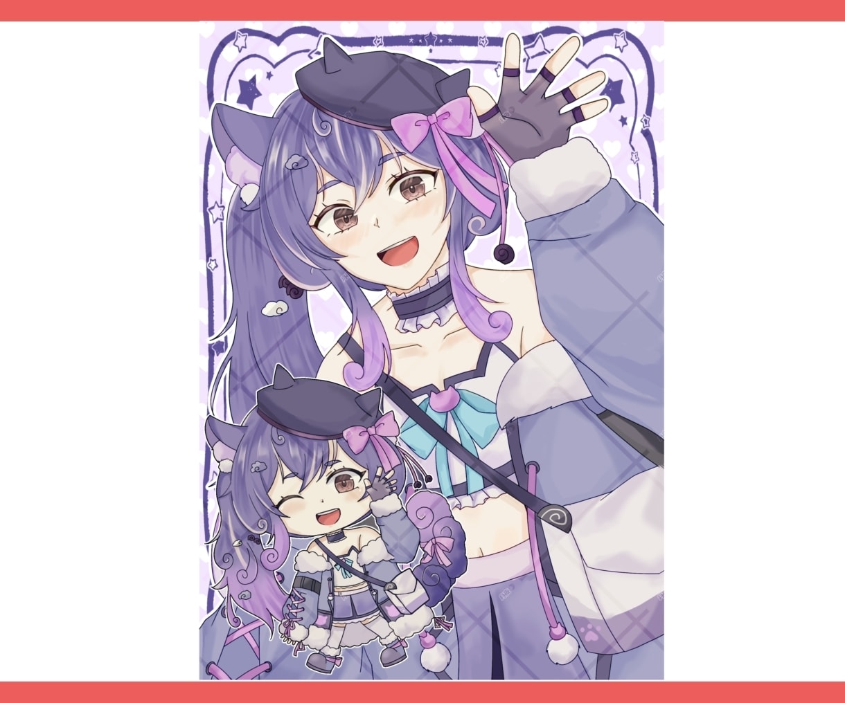 ご希望のキラキラかわいいイラスト（等身）描きます 立ち絵、アイコン、1枚絵動画内イラストに商用利用OK イメージ7