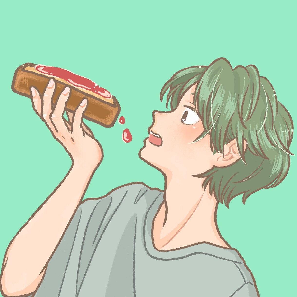一枚絵・似顔絵お描きします 大切な思い出や日常のワンシーンをイラストで！SNSや広告に。 イメージ2