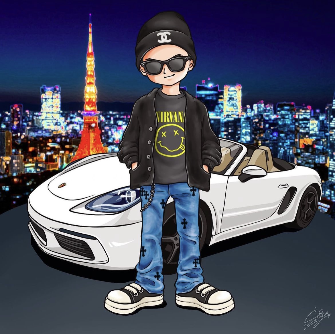 おしゃれな4頭身キャラをお描きます アイコンや動画配信用におしゃれな4頭身キャラをお描きします イメージ2