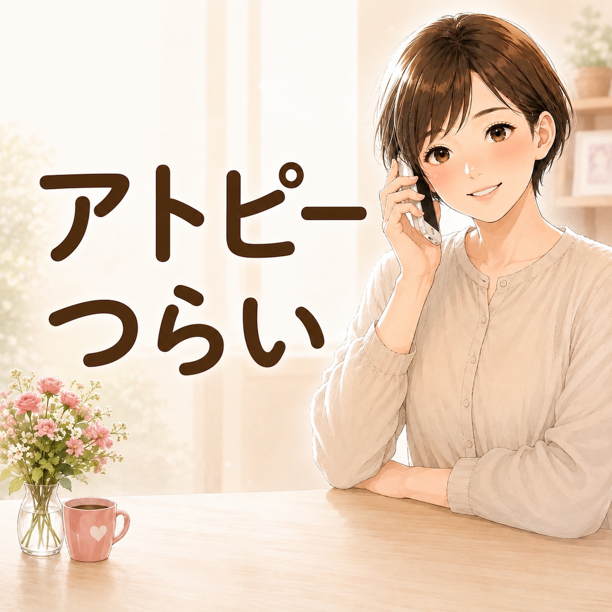 アトピっ子仲間集まれ！つらい気持ち共感できます かゆみや見た目の悩み。ひとりで抱えず安心してお話しください。 イメージ1