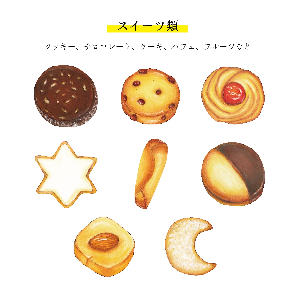 カフェ系の食べ物・スイーツのイラストを描きます 美味しそうなちょっと洒落たイラストを、挿絵などにご提供します イメージ3
