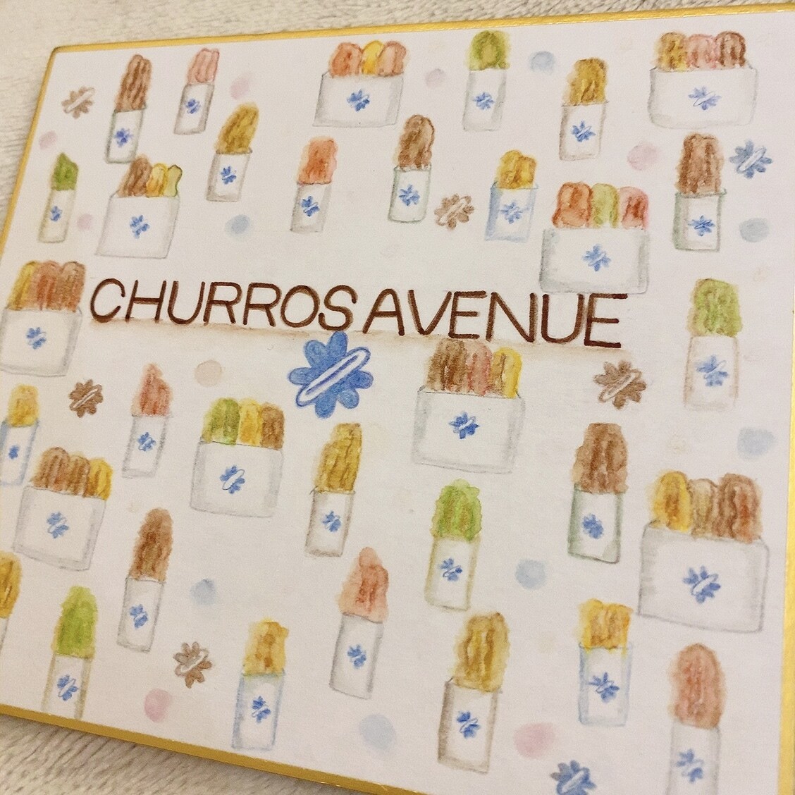 看板風オリジナル色紙描きます 好きな物やお店の物を集めた色紙です イメージ3
