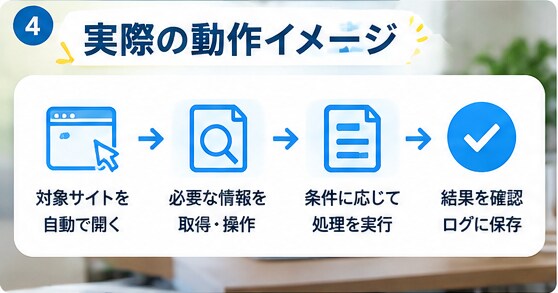 PythonでWeb作業を自動化します 面倒な定型作業を自動化し、作業時間とミスを減らします イメージ4