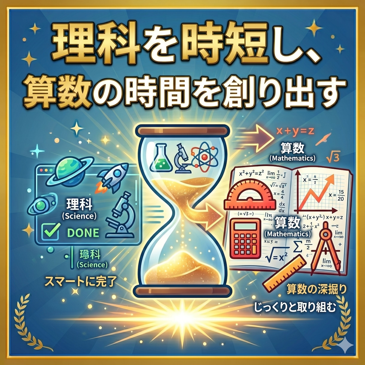 3時間全任せ：理科のプロが自習管理します 理科講義＋4科の演習管理。親御さんは家事に集中　勉強はプロに イメージ2