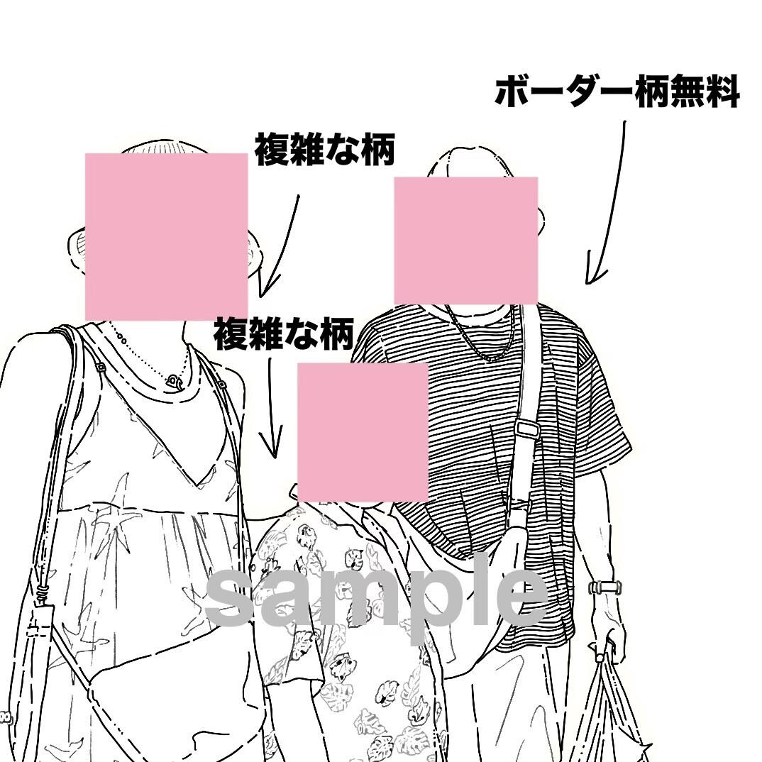 最大5名！似顔絵をシンプルな線画イラストにします お子様や家族の記念写真、カップルイラストなどを記念に！ イメージ5