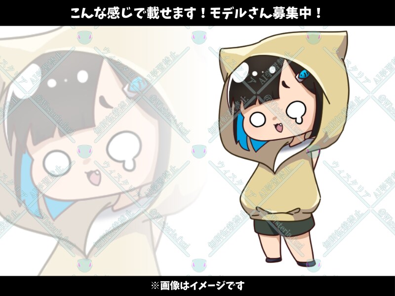 Vライバー向け！もちもち可愛いミニキャラ描きます 準備中も歓迎！IRIAMで即使える！返礼品やグッズにも最適！ イメージ5