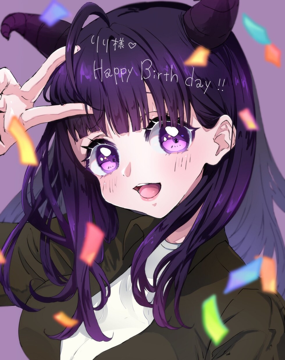 あなたのコテキャラちゃんの1枚絵かきます キラキラ可愛いキャラ描かせてください！！ イメージ3