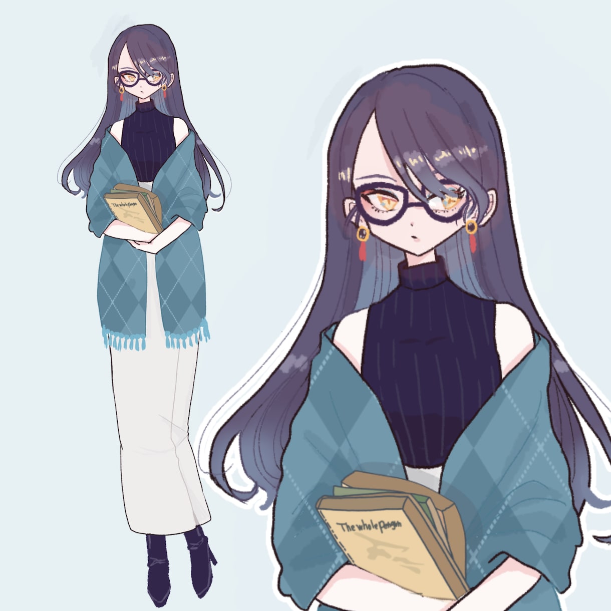 雰囲気のある女の子をデザインします TRPGや小説、活動キャラなどのキャラクターを描きます イメージ2