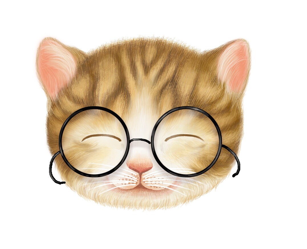 おもわずホッコリ癒しのイラスト画あります にこにこスマイルニャンコ笑う門には福来たる イメージ4
