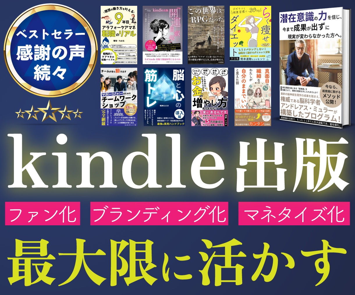 あなただけの電子書籍の出版を手伝います はじめてでも安心！表紙・EPUB・巻末特典まで丸ごと制作！ イメージ1