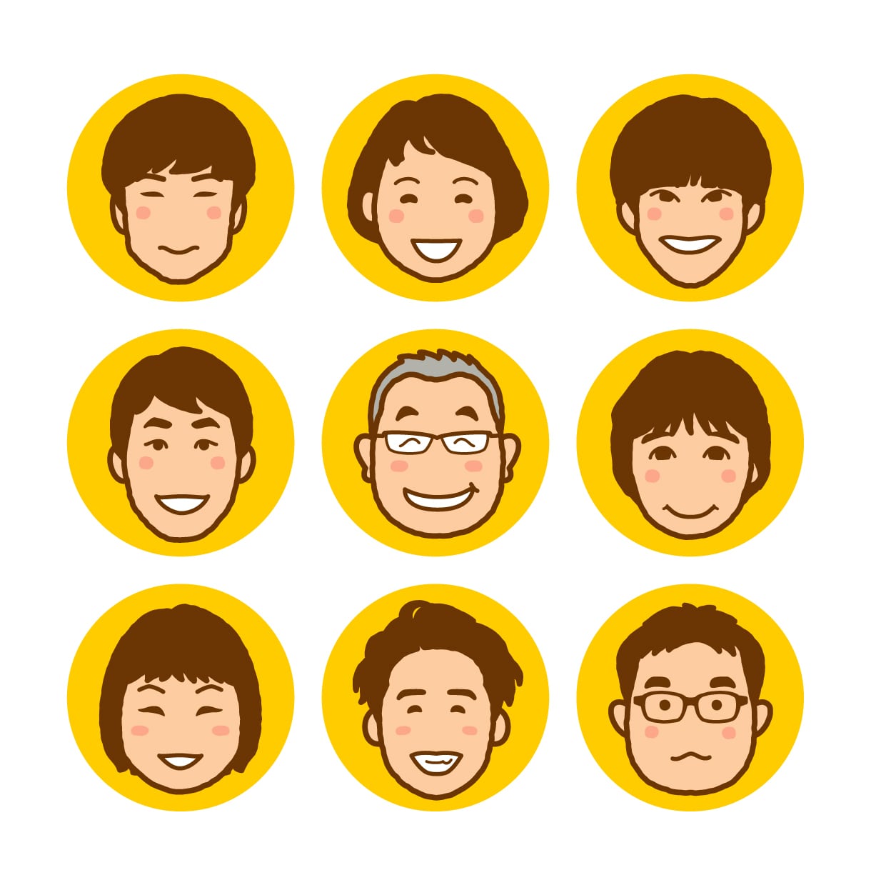 ゆるかわシンプルなアイコンお作りします SNS映えするほっこり似顔絵で印象アップ♪ イメージ8