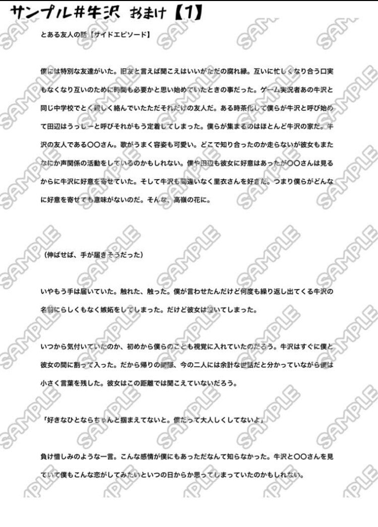 オーダーメイド小説を制作しております あなたの夢を形にします⭐︎夢ＢＬNL対応 イメージ8