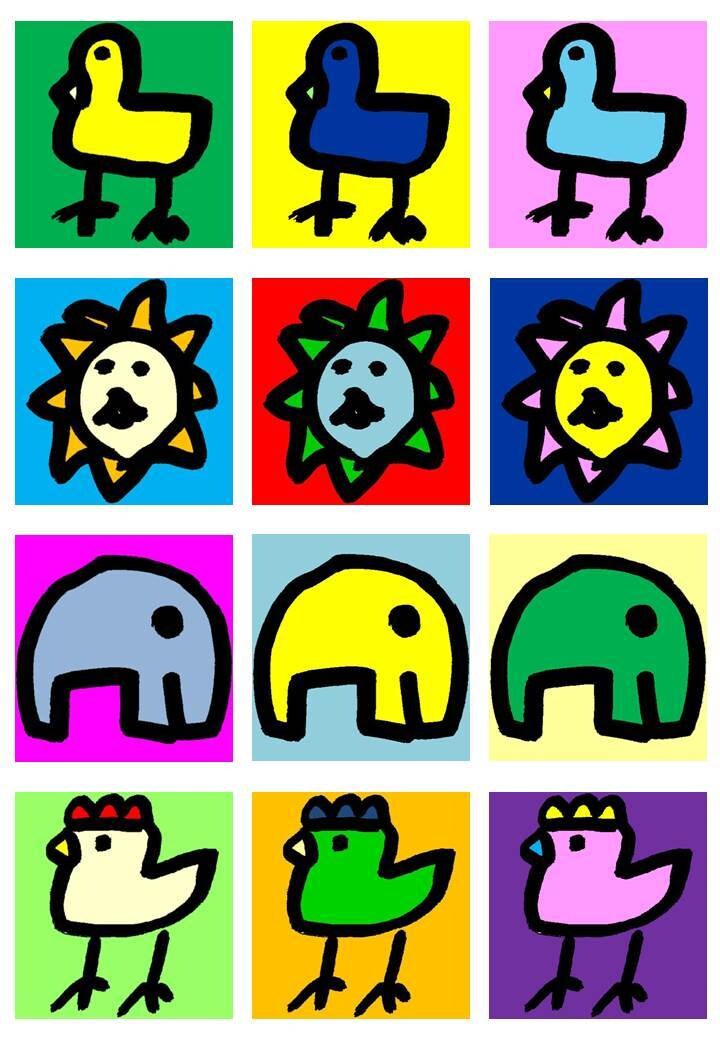 お子様のイラストをアート画像ファイルにします お子様の手書きの単色の線画をカラーアートにします イメージ1
