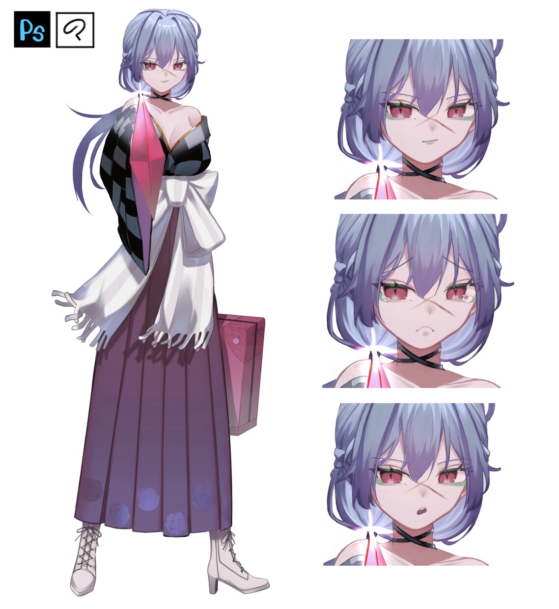 キャラクターデザインします 可愛い女の子からダークな雰囲気の男の子までデザイン致します！ イメージ4