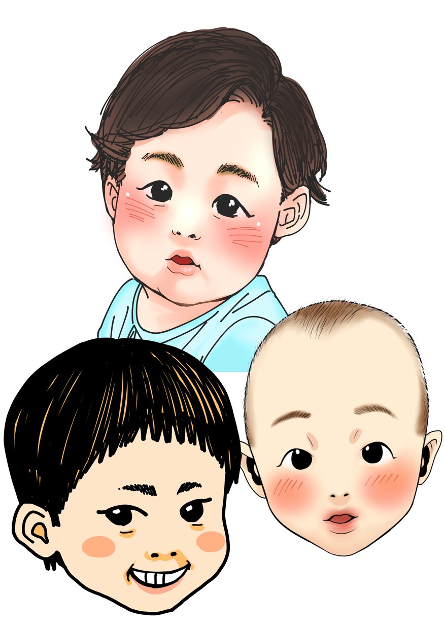 お写真から似顔絵を描きます 誕生日祝いに、記念日祝いに、何かお礼を伝えたい時に！ イメージ2