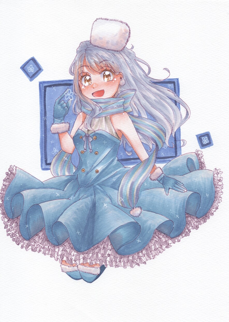 世界で１つだけの原画イラスト販売いたします 私のオリキャラを描いて欲しい！原画が欲しい！と言う人向けです イメージ3