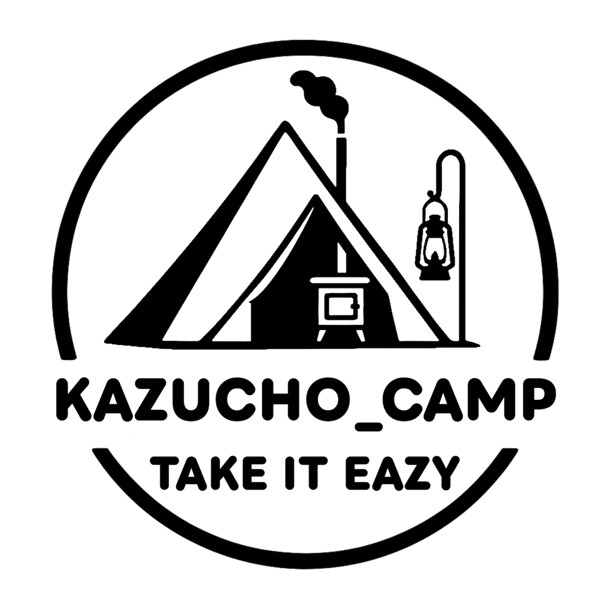無骨なモノクロ キャンプステッカー制作します 量産型やAIの限界を感じる方へ、無骨なデザインを提供します イメージ2