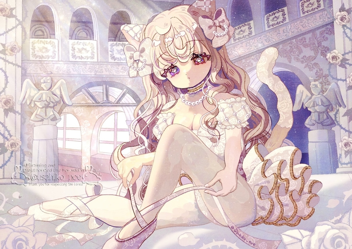ロココアンティークな世界観のイラストを描きます 華やかで優美な世界観！サムネイルやアイコン、グッズなどに イメージ5