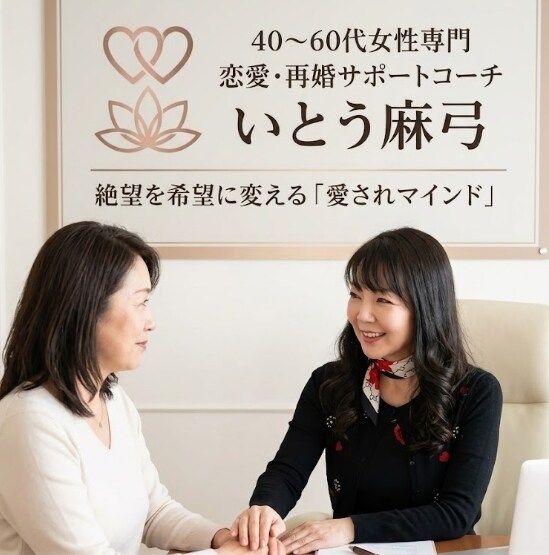 51歳で再婚！全財産喪失から逆転の恋愛相談します 40-60代の再出発。絶望を希望に変える「愛され美人」へ伴走 イメージ1