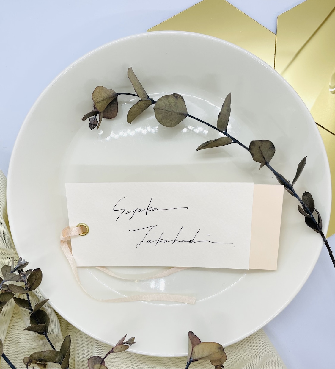 手書きのおしゃれなオリジナル席札をおつくりします 選べるデザイン！結婚式ペーパーアイテムを手書き文字で書きます イメージ2