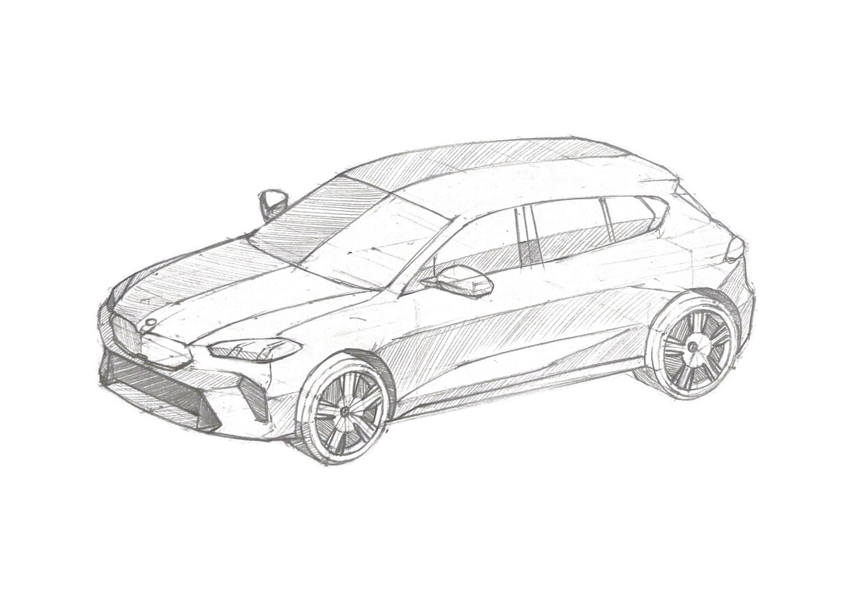 愛車や思い出の乗り物を手描きでスケッチします 車、バイク、電車、飛行機など、どんな乗り物でも対応可能です。 イメージ3