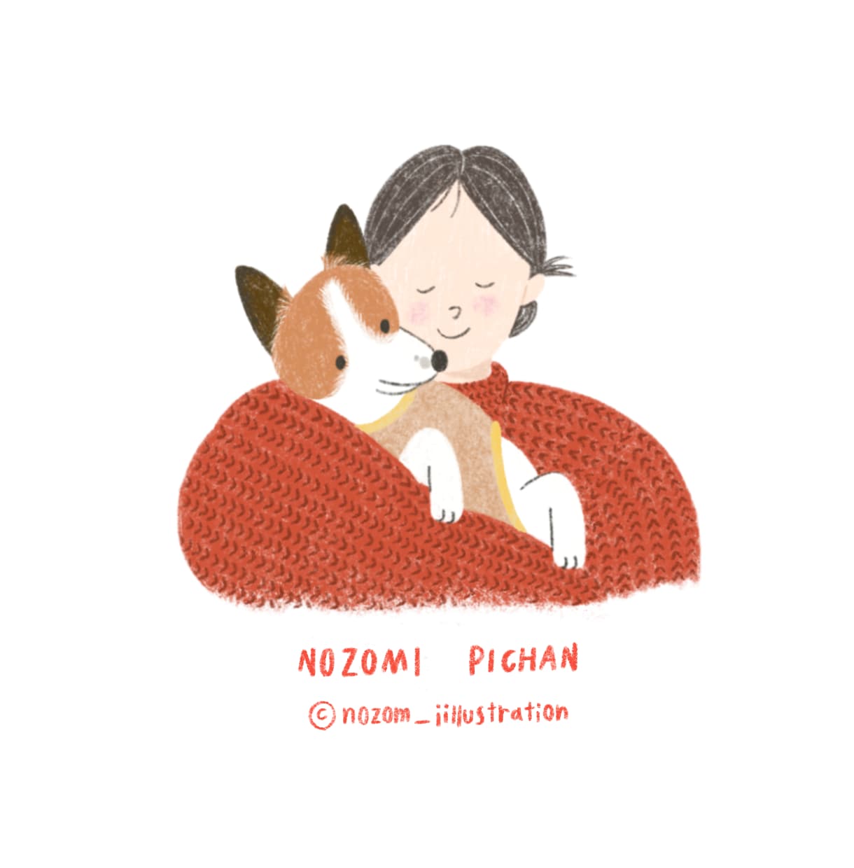 ゆる可愛い動物のイラストを描きます あなたとペットのゆる可愛いハグイラストを描きます。 イメージ1