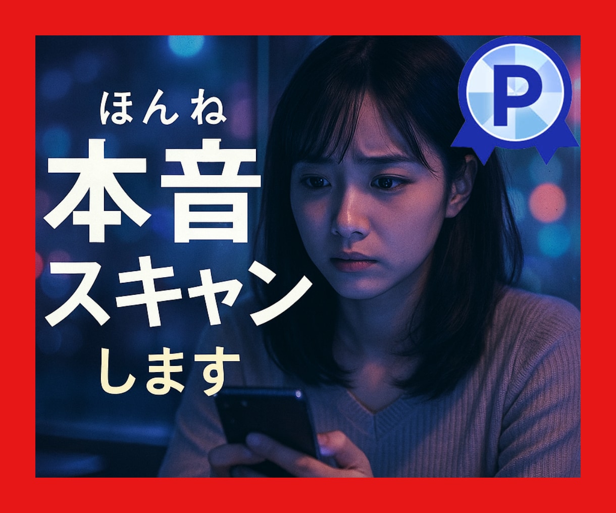 あの人の本音をスキャンします 「もう連絡が来ないかも・・・」の悩みにケリをつけます イメージ1