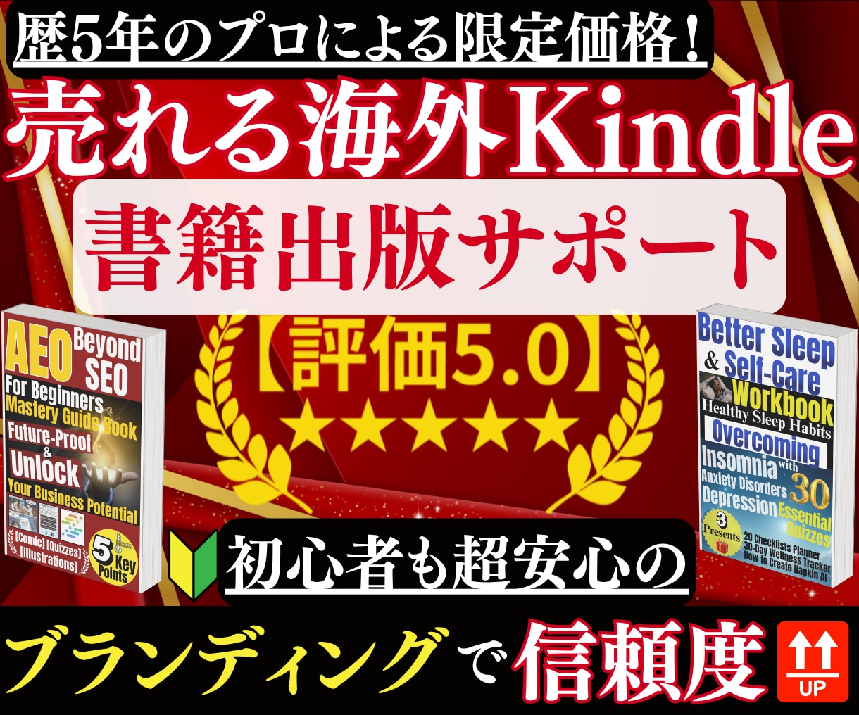 世界に一つの海外電子書籍(英訳版)を出版代行します 信頼UPのKindle/POD英語出版【初心者安心サポート】 イメージ1