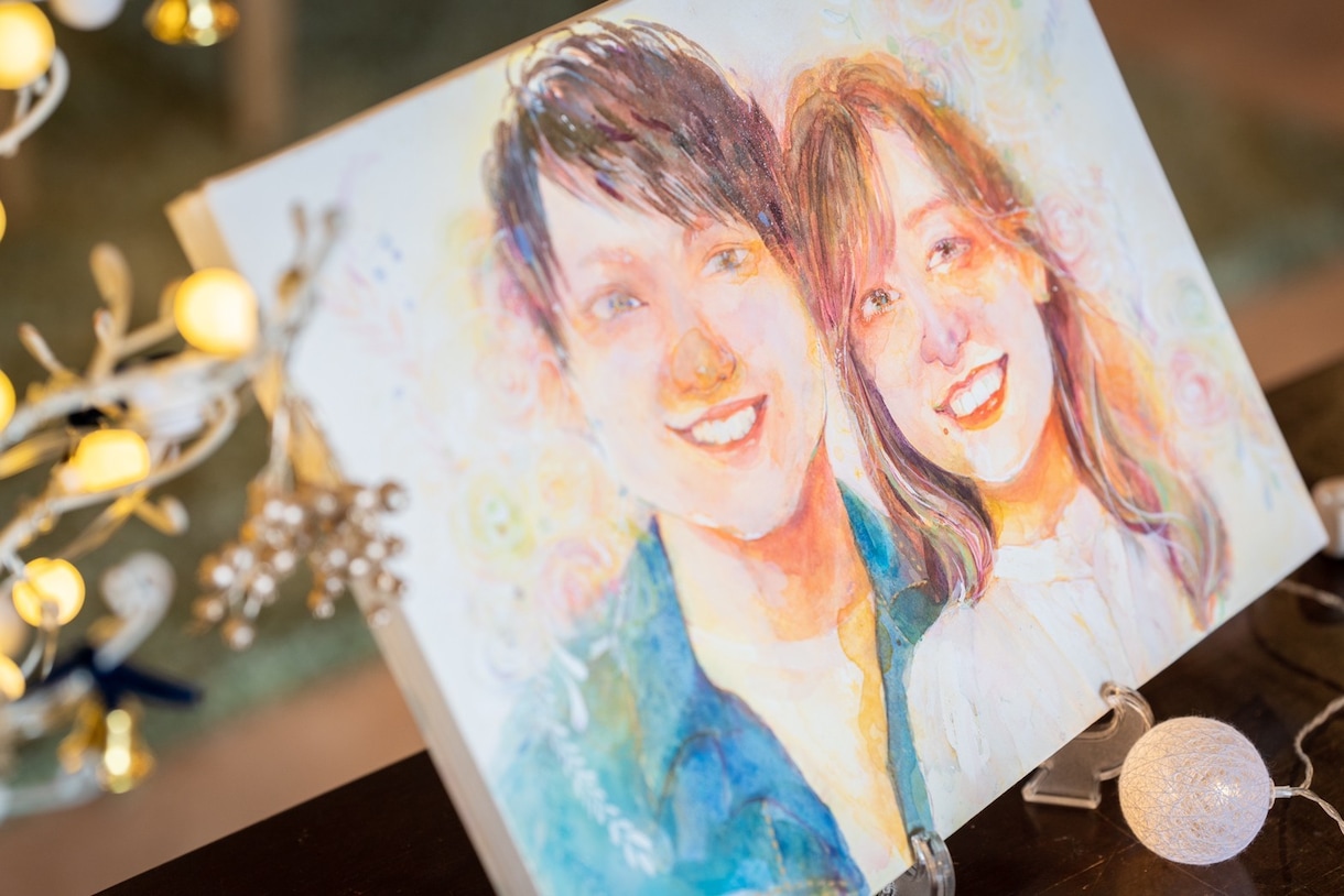 心温まるやさしい絵を贈ります 幸せが明日も明後日も続く似顔絵 イメージ2