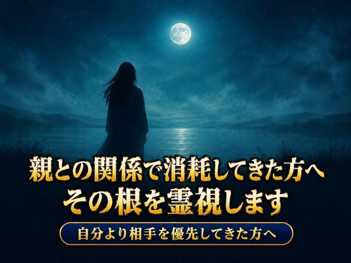 親との関係で消耗してきた方へ、その根を霊視します その我慢、心霧という名前があります イメージ1