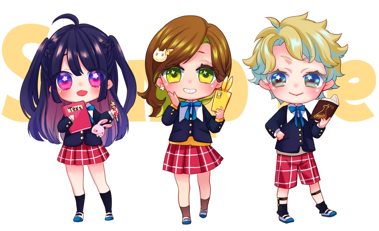 かわいいミニキャラのイラスト描きます SNS・動画素材・プライズ品に！ イメージ2