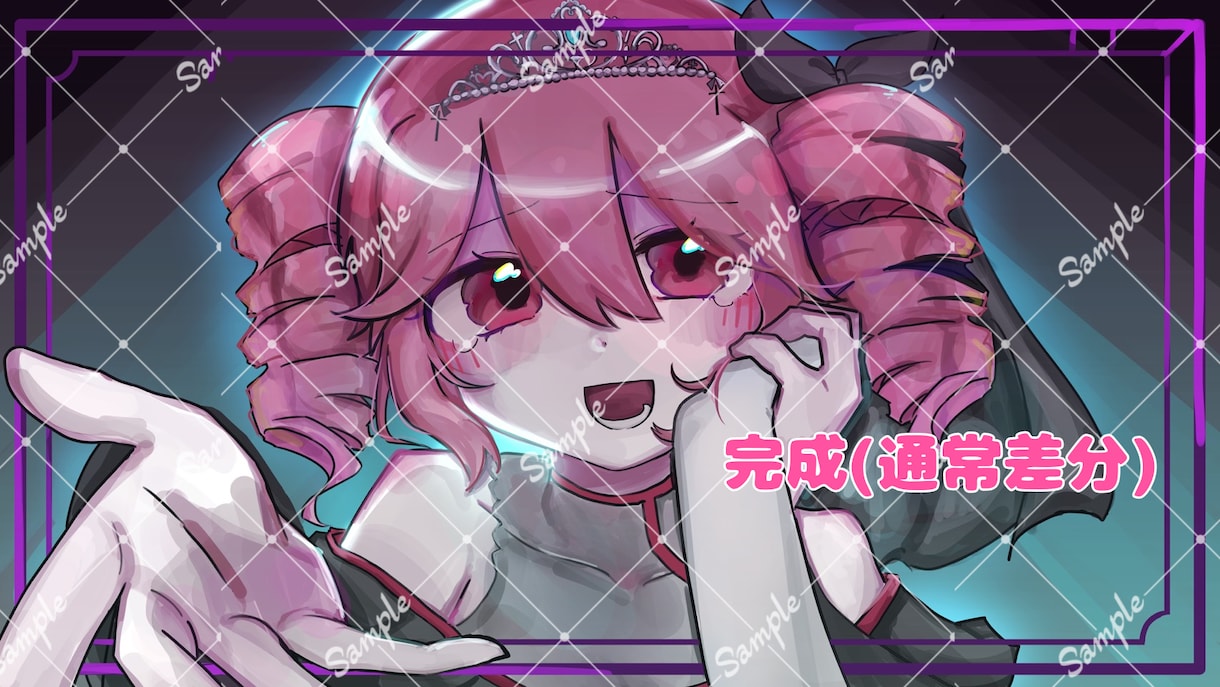 目を引く厚塗りポップなMVイラストを描きます ボカロや歌ってみたMVイラストが必要な方へ イメージ2