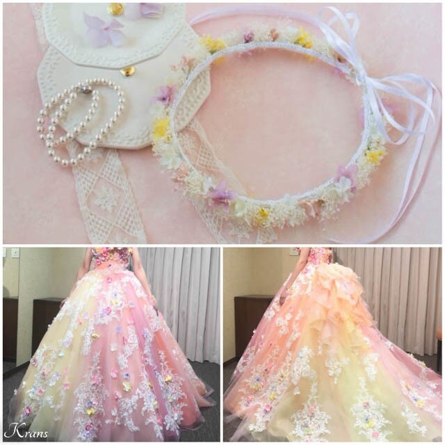 結婚式で花嫁様をより美しく彩る花冠を作ります ～永遠に咲き続けるアーティフィシャルフラワーを使った花冠～ イメージ3