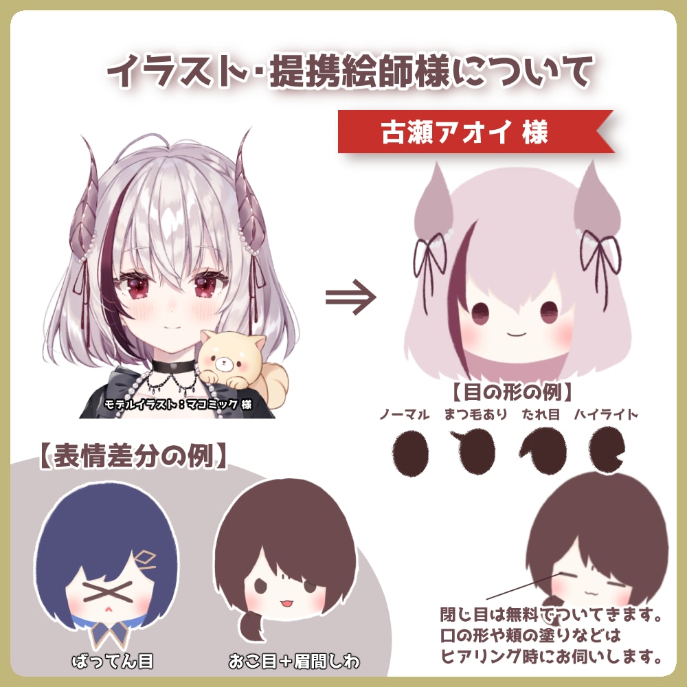 もちっと！Live2Dデフォルメモデルを作ります イラストからお作りします！既存モデルのデフォルメ化もOK！ イメージ3