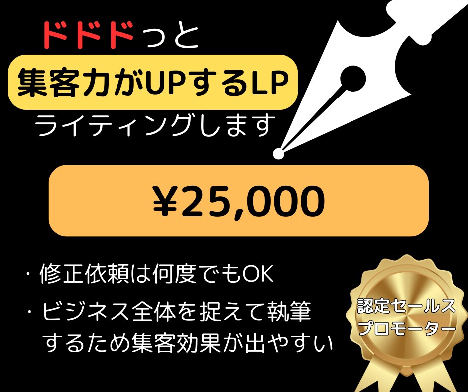ドドドッと集客力がUPするLPをライティングします 集客を5倍以上にした実績であなたのファンを集客できるLP執筆 イメージ1