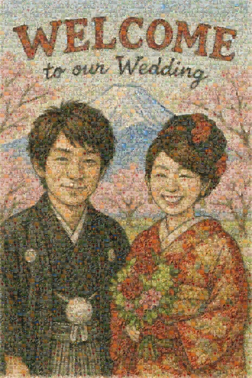 贈り物特集！似顔絵からモザイクアート作成します 似顔絵×高品質モザイクで感動の1枚を！ イメージ7