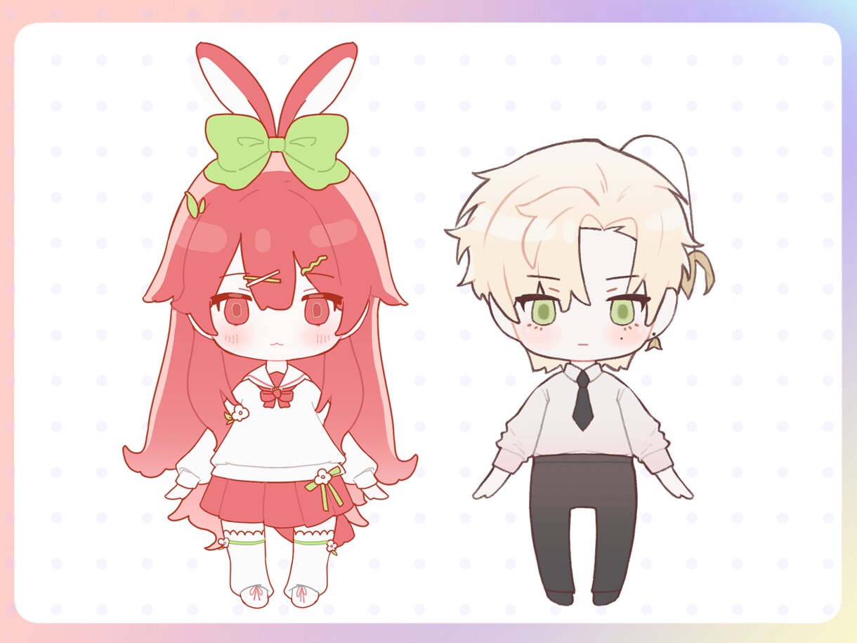 2日締め切り! ミニキャラクターイラスト制作します SD / MD ぽかぽかかわいいキャラクター イメージ2