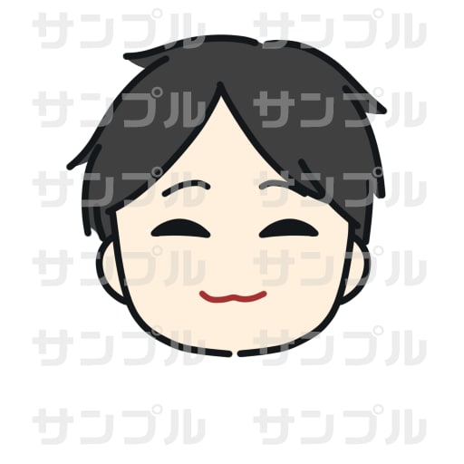 シンプルで可愛い！手がき似顔絵アイコン描きます SNSアイコンに◎プラス1000円でぷっくりシール風加工も！ イメージ7