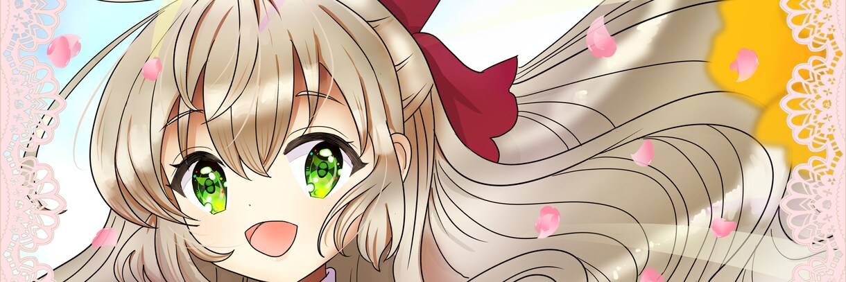 SNSのヘッダー描きます Twitterなどで使えるヘッダーのイラスト描きます イメージ1