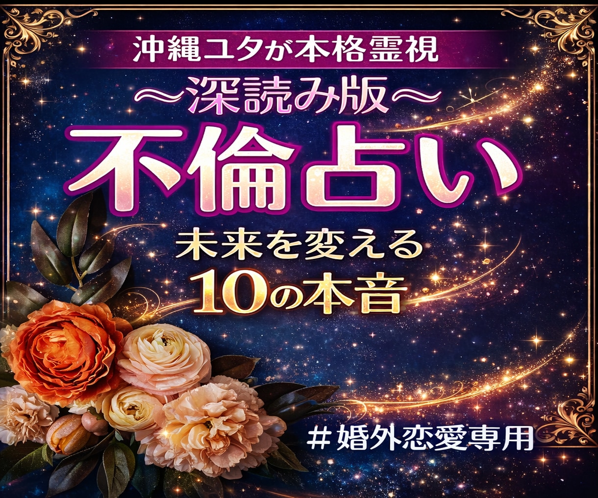 相手の気持ち10の質問.深読み霊視！Ｗ不倫視ます 不倫占い/奥様との関係/複雑恋愛/本気の恋/ツインレイ イメージ1