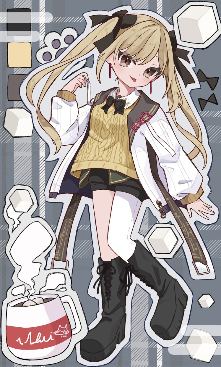 あなたのお子様を壁紙にします 自分のキャラシールみたいな壁紙になります_(┐「ε:)_ イメージ1