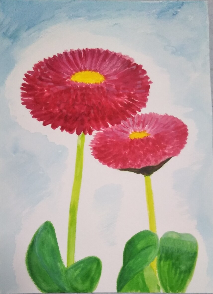 絵人（画家）が、お好みの花、誕生花を描きます 透明水彩とガッシュを使って描きます イメージ4