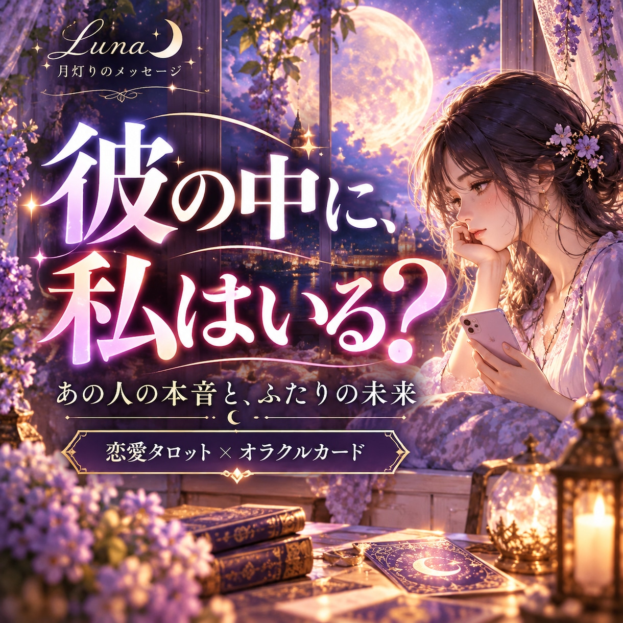 あの人の本音とふたりの未来を恋愛タロットで占います 彼の本当の気持ちは？曖昧な関係や今後の恋の行方を読み解きます イメージ1