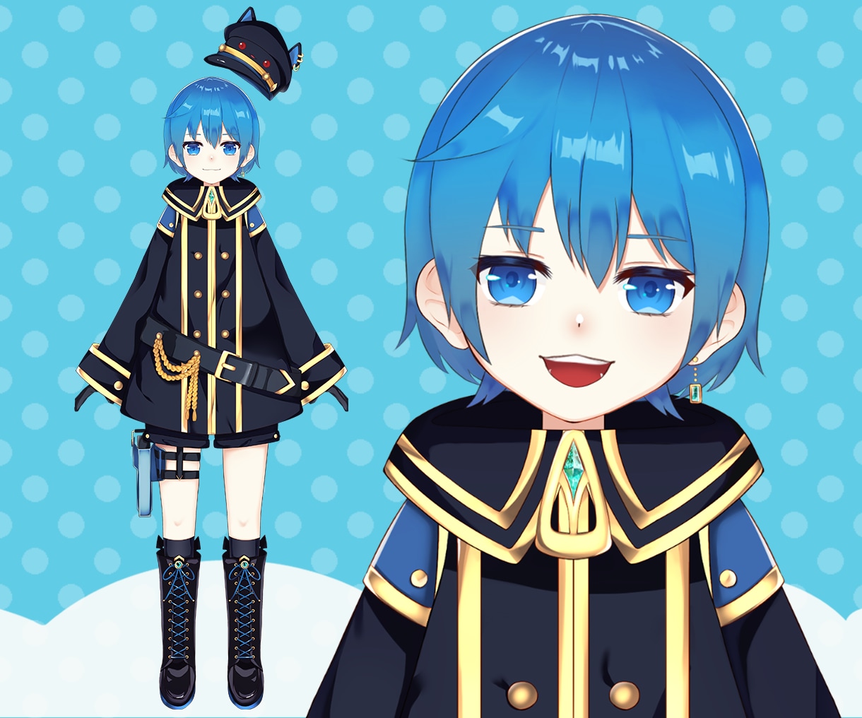 キャラデザからLive2Dモデリングまで承ります Vtuber活動用等に！お見積もり等お気軽にご連絡ください！ イメージ2