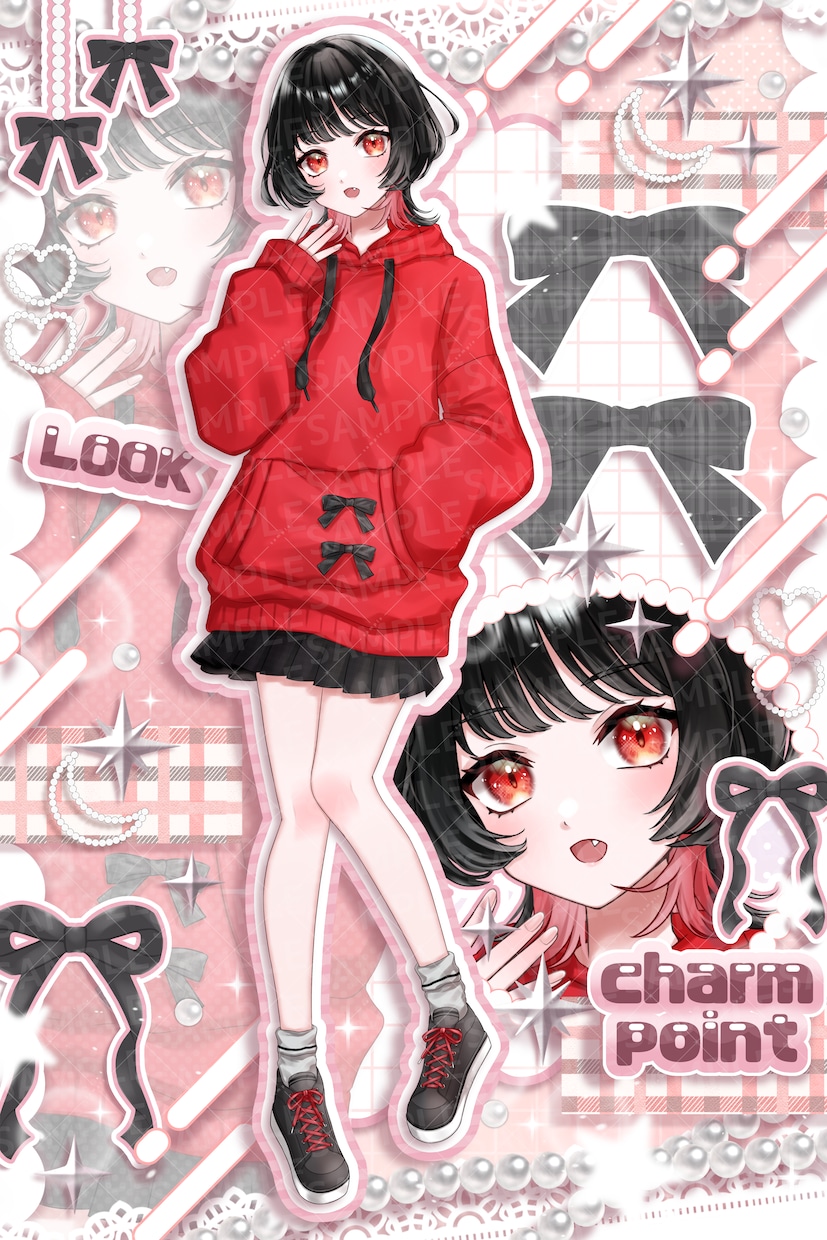 IRIAM,VTuber,Live2D立ち絵描ます ゲーム/パーツ分け/サムネイル/アイコン/動画配信など イメージ8