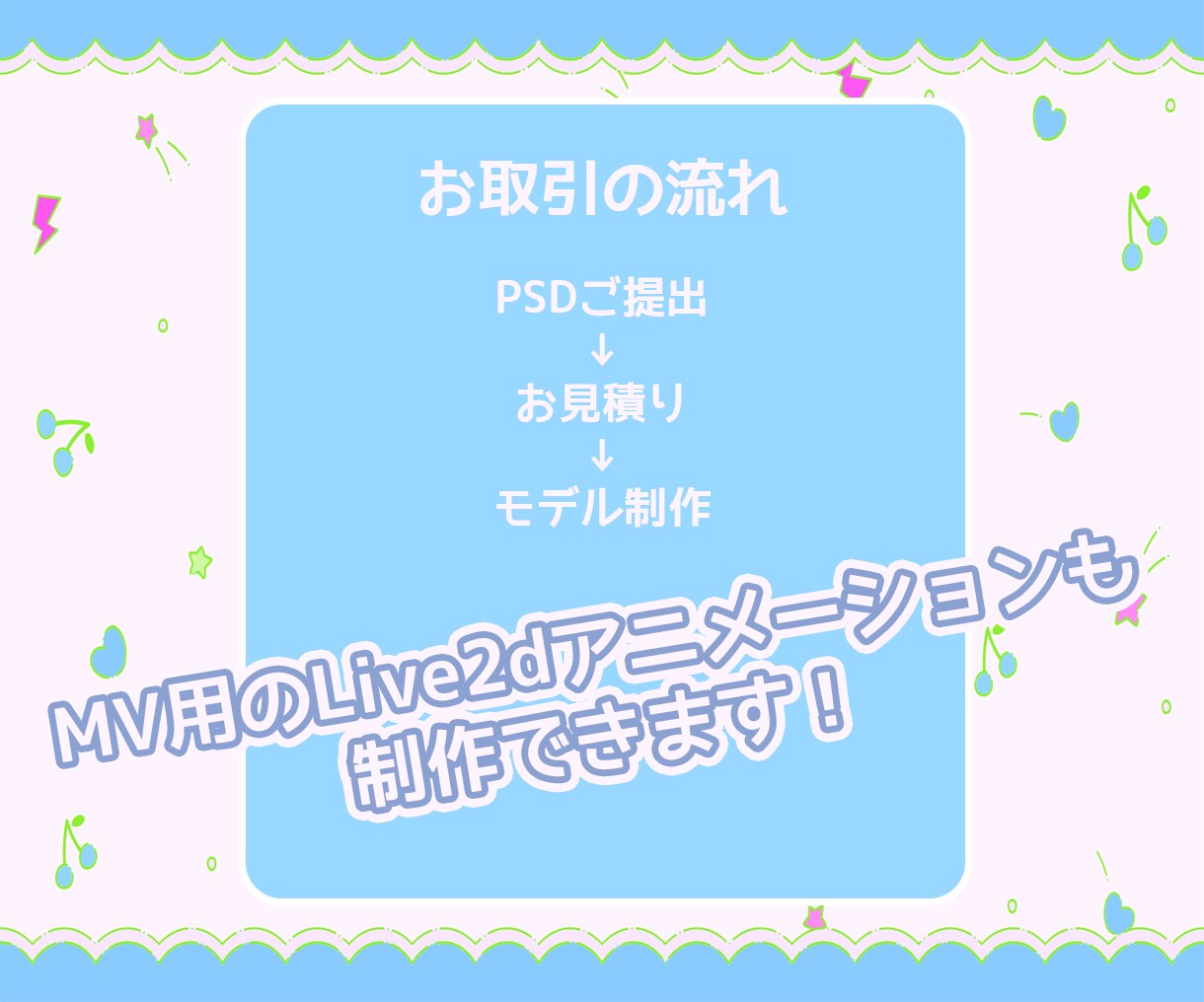 Live2Dつくります とても丁寧！高稼働！早い！相談だけでも可能！ イメージ4